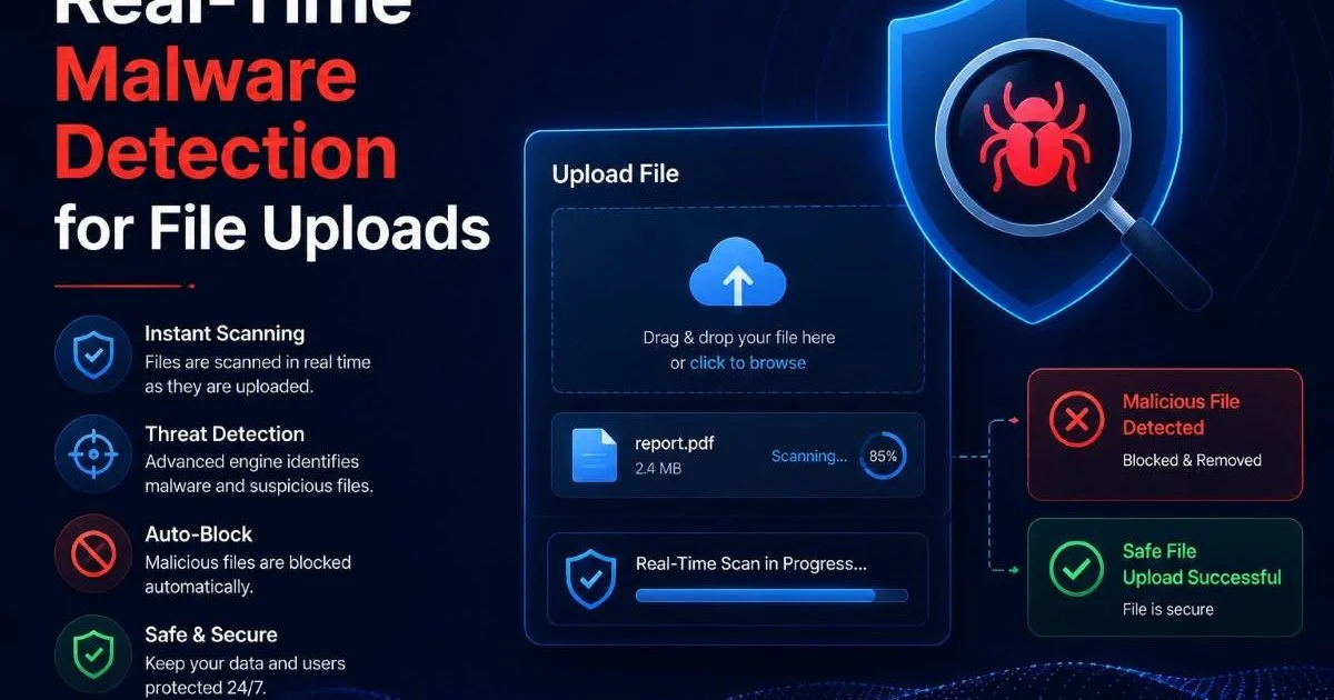 Real-Time Malware Detection for File Uploads