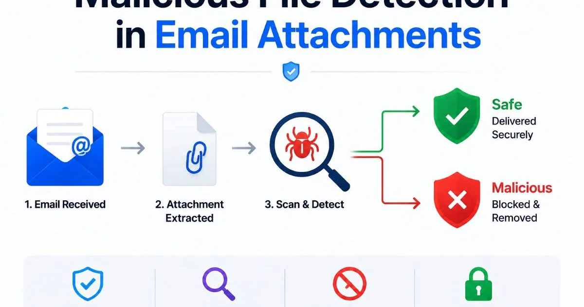 Malicious File Detection in Email Attachments